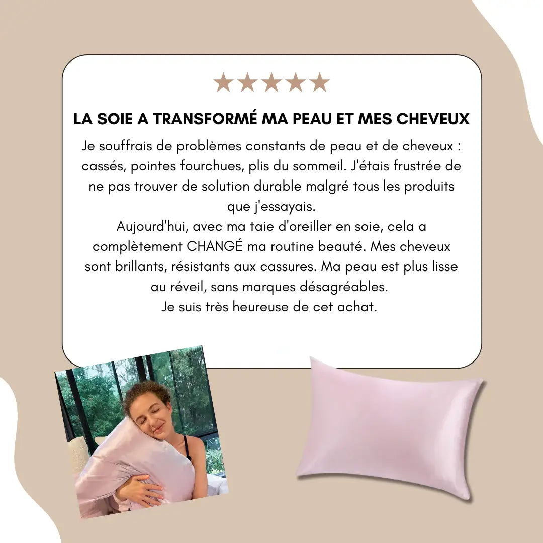 Pack 4 Taies D'oreillers 100% Satin De Soie