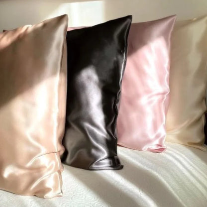 Pack 4 Taies D'oreillers 100% Satin De Soie