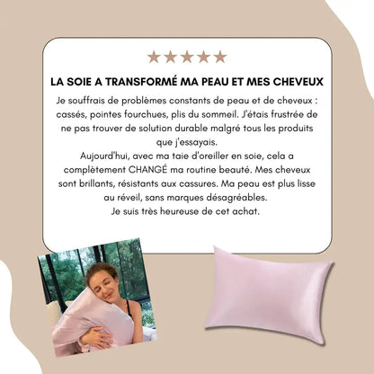 Pack 4 Taies D'oreillers 100% Satin De Soie