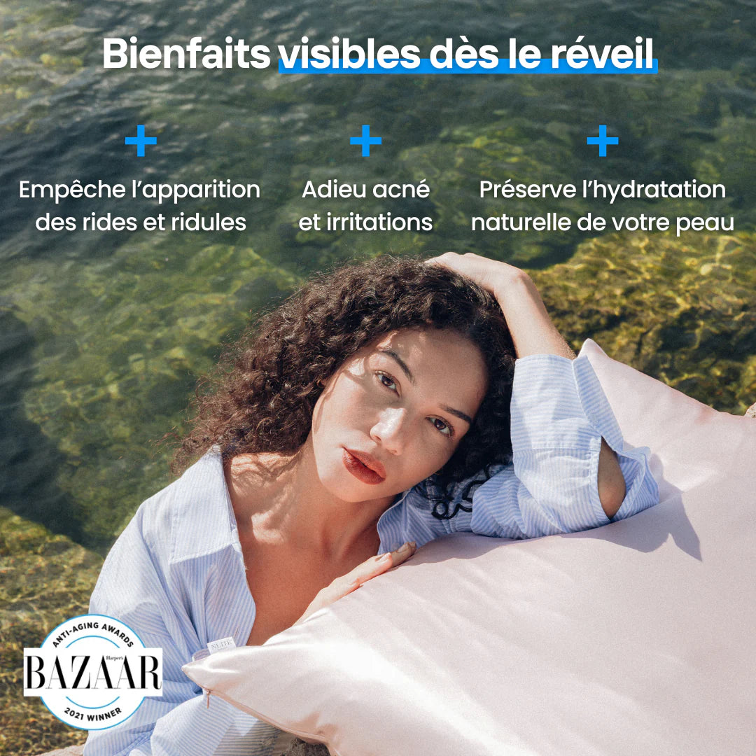 Pack 4 Taies d’Oreiller + 2 Bonnets Offerts + 2 Chouchou 🎁