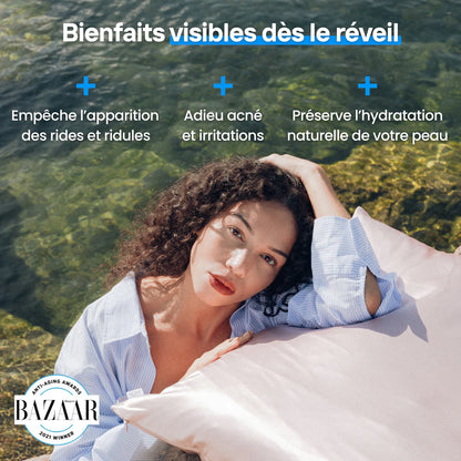 Pack 4 Taies d’Oreiller + 2 Bonnets Offerts + 2 Chouchou 🎁